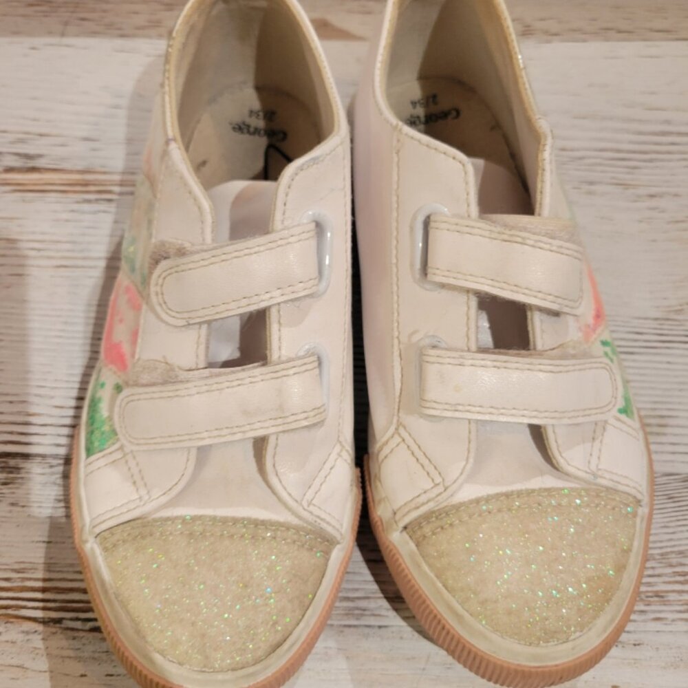 Girls Fun Glitter Sneakers - Size US 3 / UK 2 - Picture 5 of 6